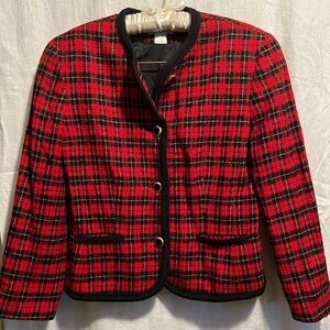 Womans Pendleton 100% wool Blazer in signature color. Size 10. Vintage 90s.